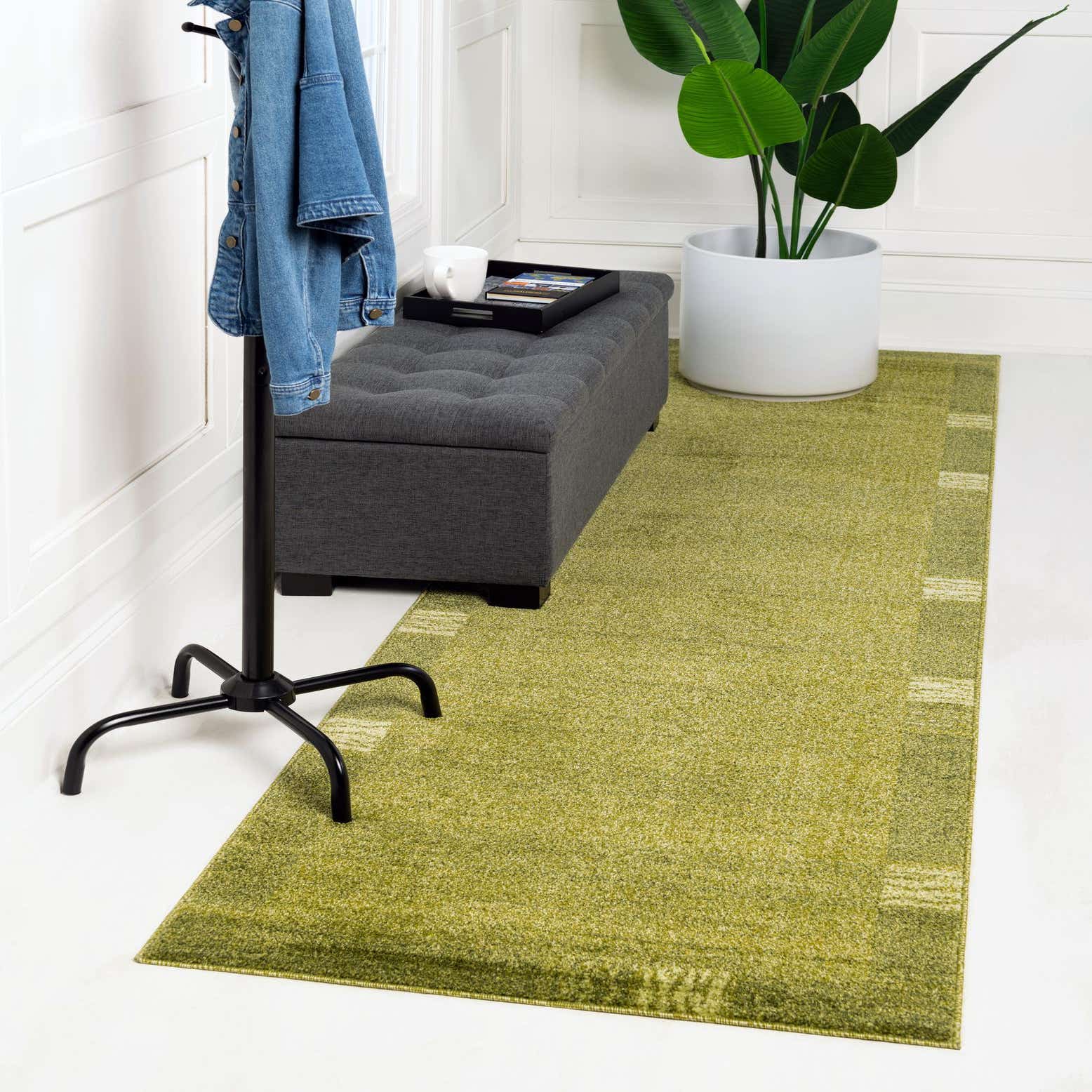 Light Green 2' 7 x 10' Loft Runner Rug eSaleRugs