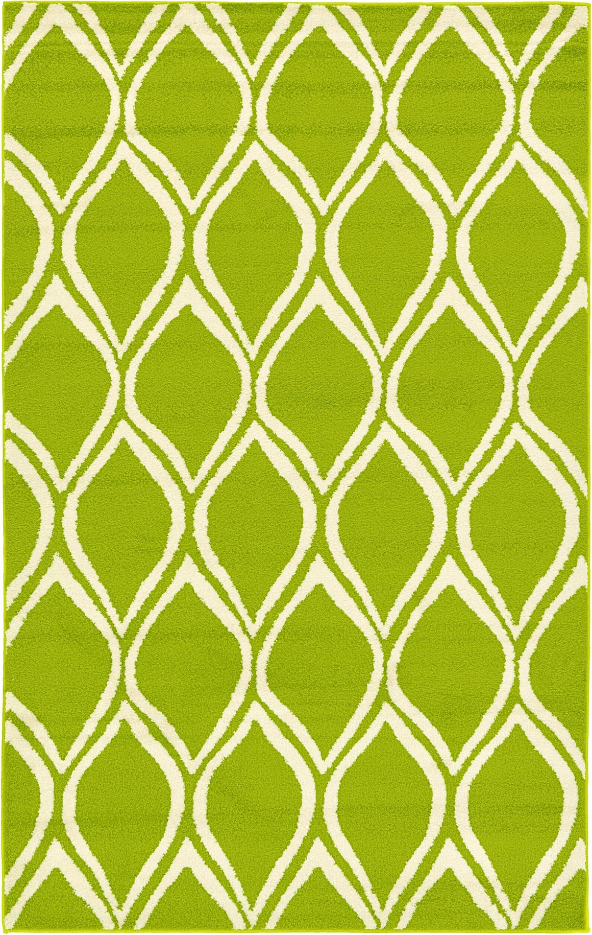 Green 5' x 8' Trellis Rug eSaleRugs
