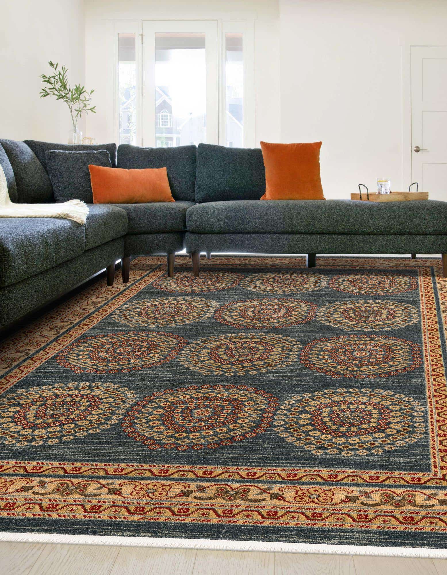 Blue 245cm x 305cm Kashkuli Gabbeh Rug iRugs CH