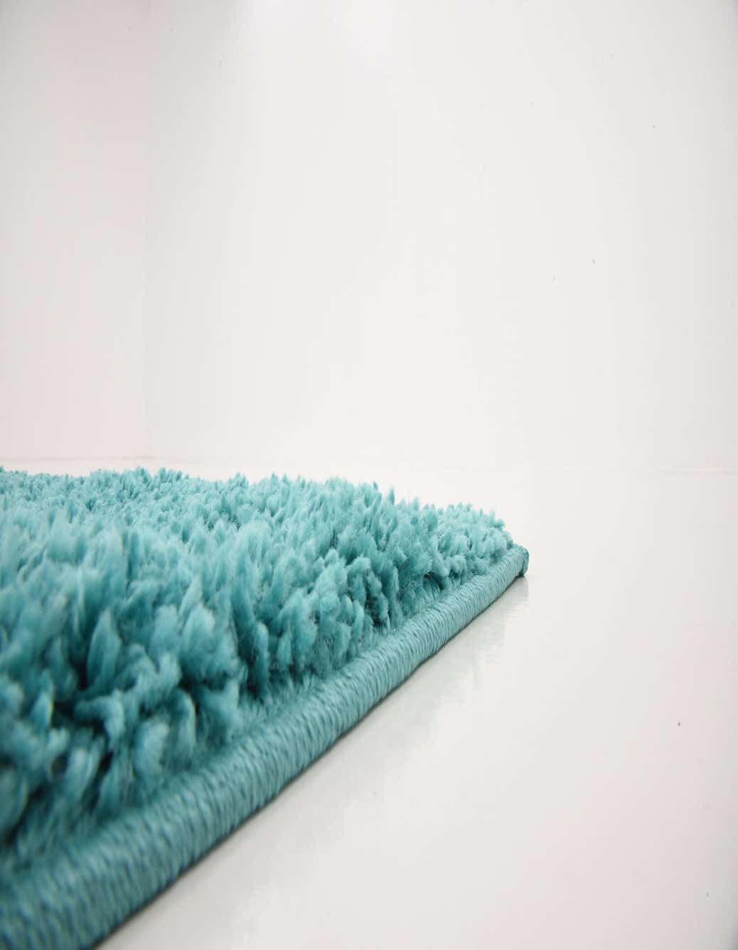 Turquoise 9' x 12' Solid Frieze Rug eSaleRugs