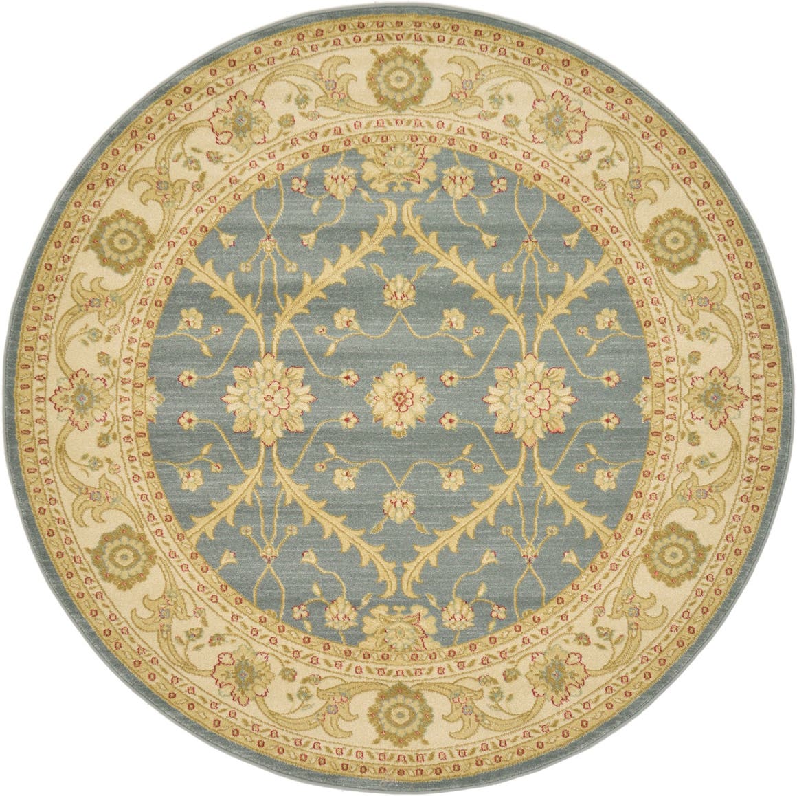 Blue 6' x 6' Kensington Round Rug eSaleRugs