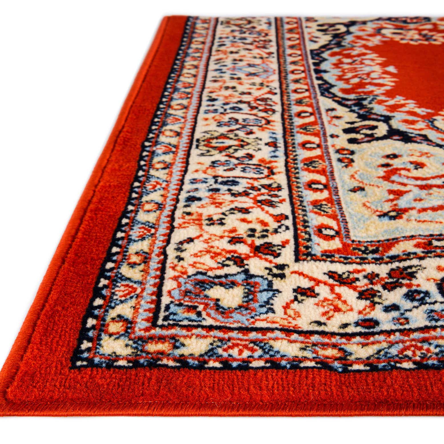 Terracotta 5' x 8' Mashad Design Rug eSaleRugs