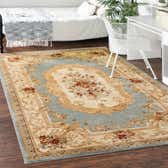 152cm x 245cm Classic Aubusson Rug thumbnail