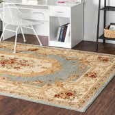 152cm x 245cm Classic Aubusson Rug thumbnail