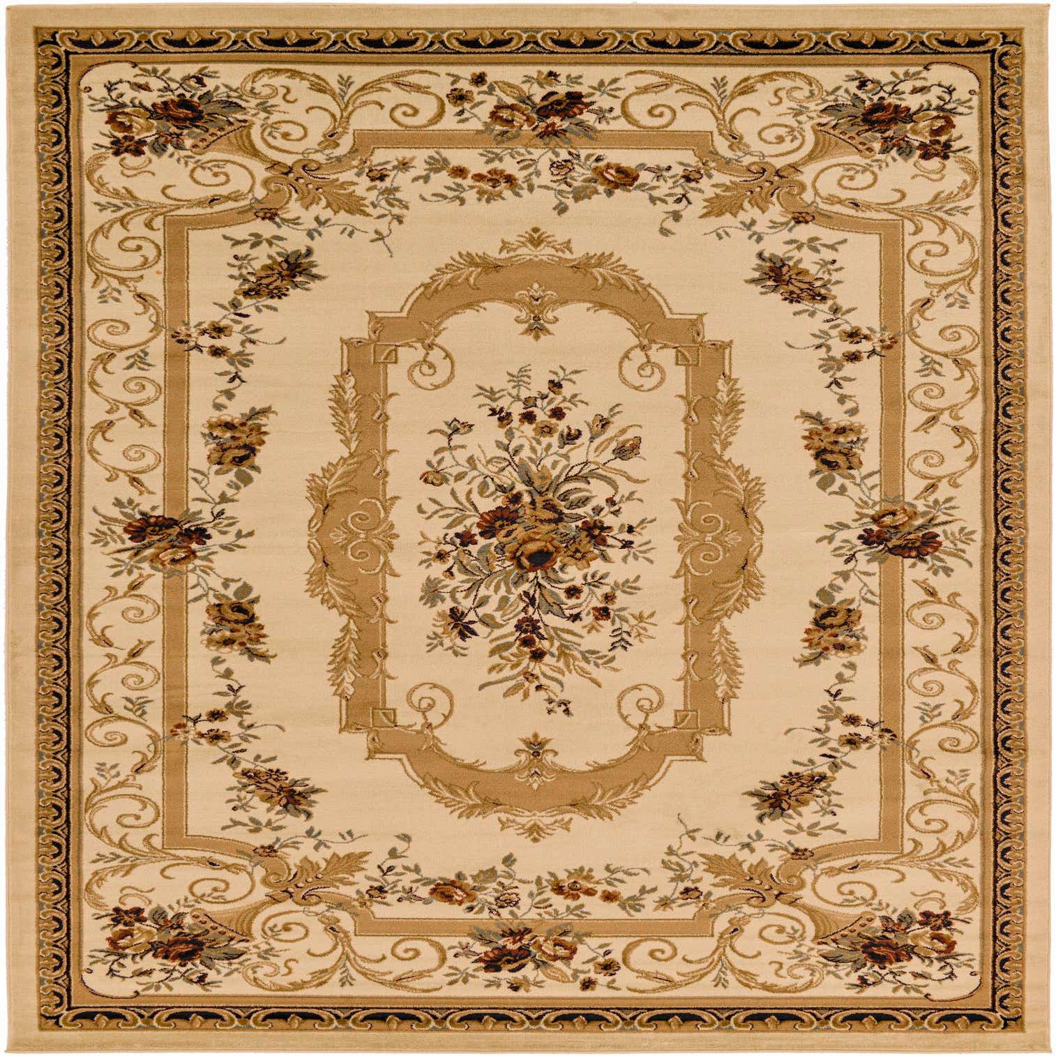 Cream 9' x 12' Classic Aubusson Rug eSaleRugs