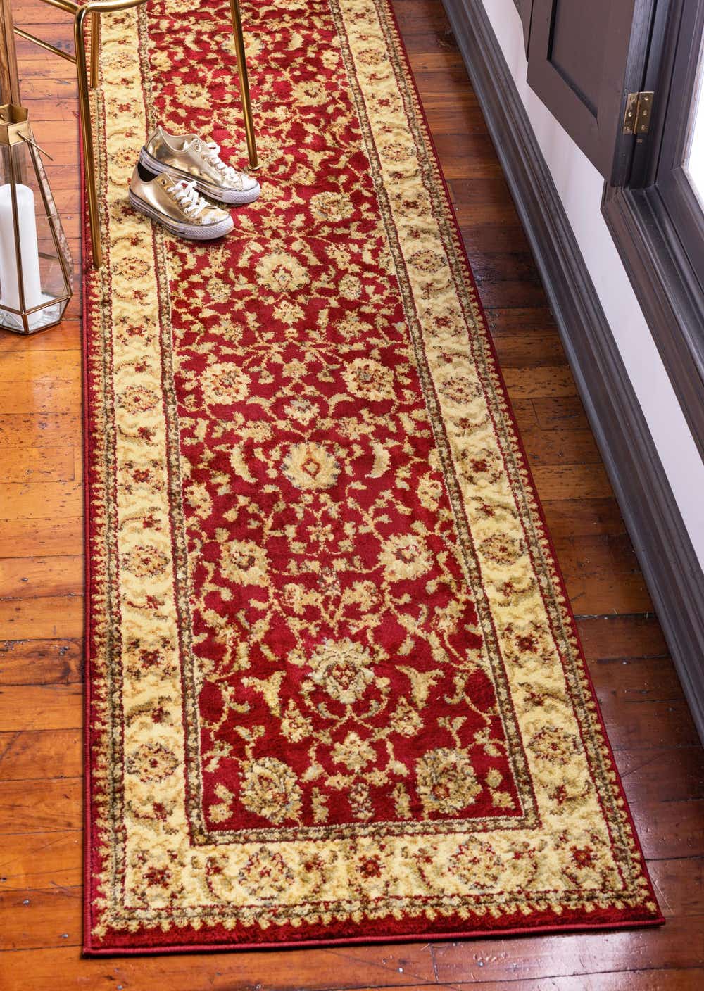 Red 2' x 8' Aditi Runner Rug