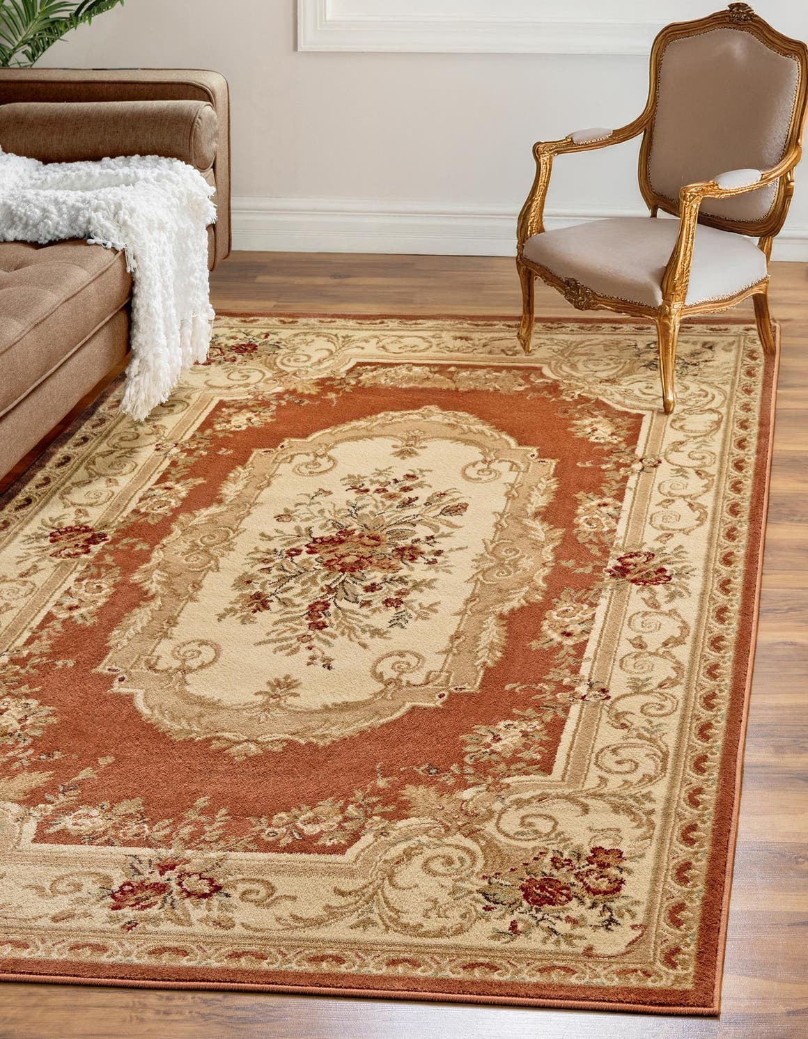 Brick Red 5' x 8' Chateau Rug