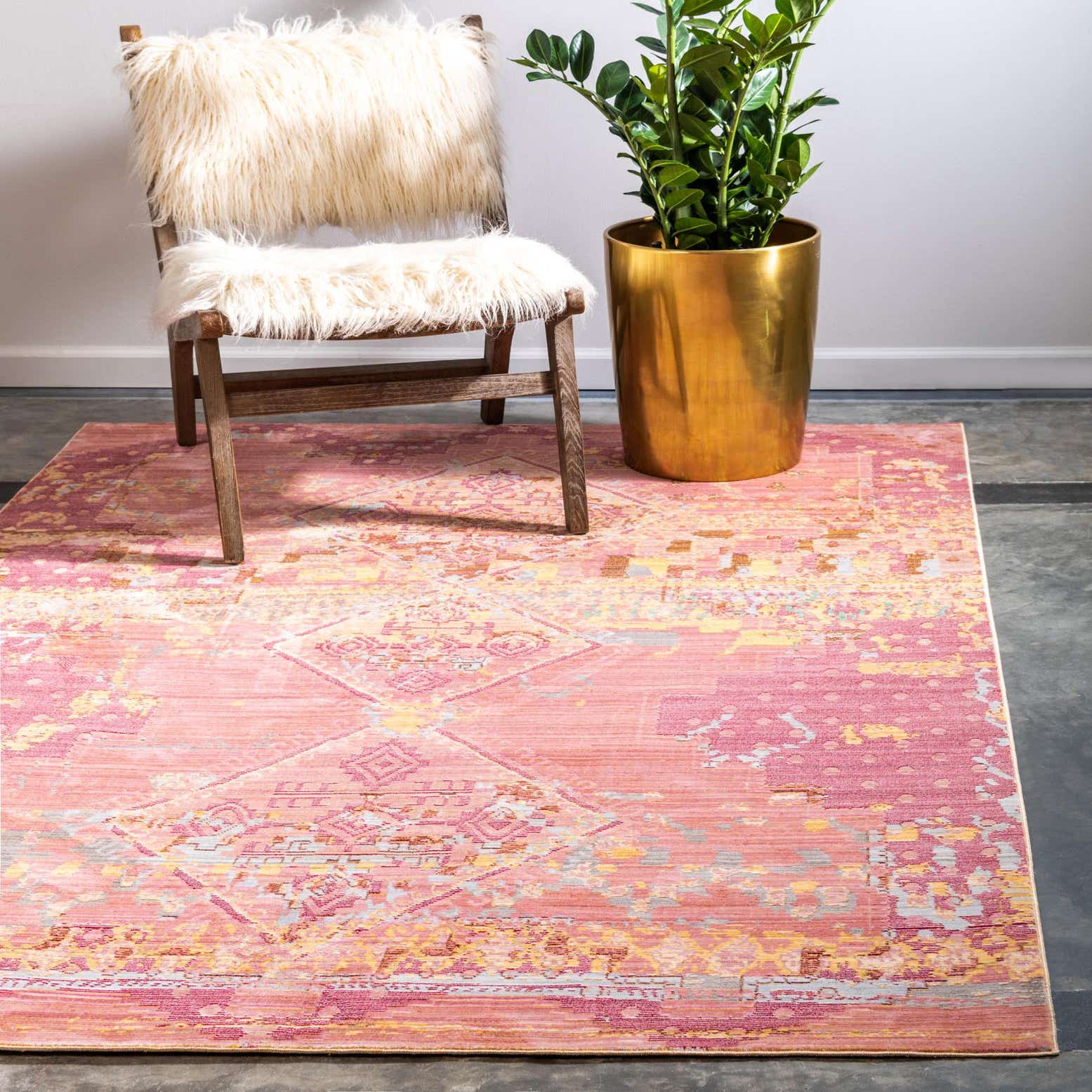 Peach 8' x 10' Aqua Rug Rugs.ca