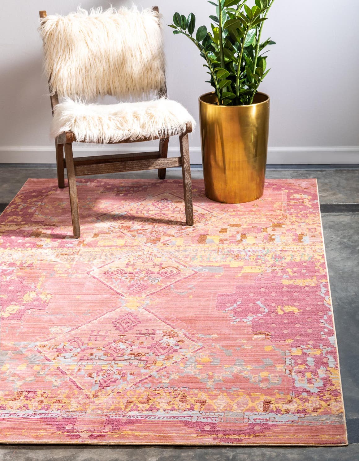 Peach 8' x 10' Aqua Rug Rugs.ca