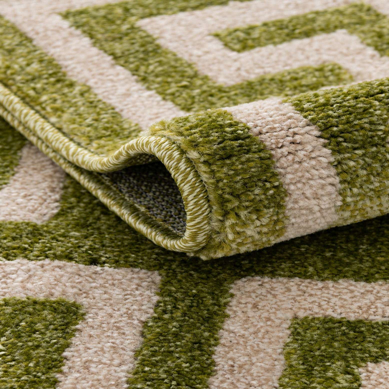 Light Green 2' x 3' Greek Key Rug eSaleRugs