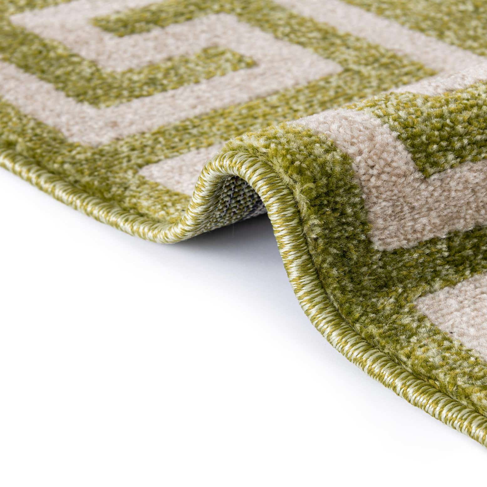 Light Green 2' x 3' Greek Key Rug eSaleRugs