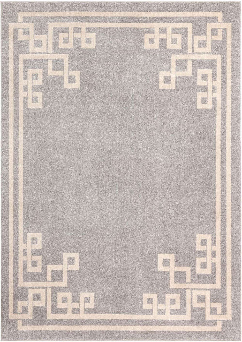 Gray 9' x 12' Greek Key Rug eSaleRugs