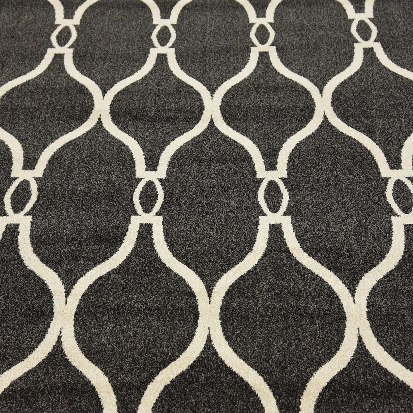 Black 7' x 10' Trellis Rug eSaleRugs