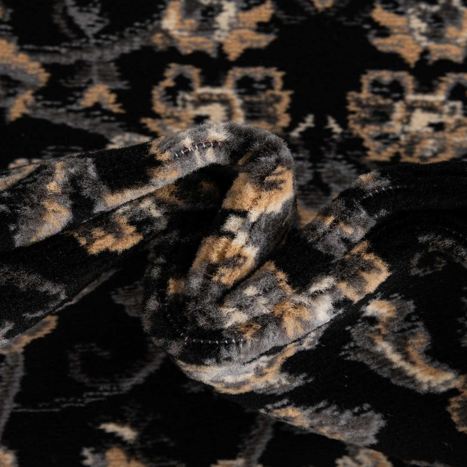 Black 2' 7 x 10' Kashan Design Runner Rug eSaleRugs