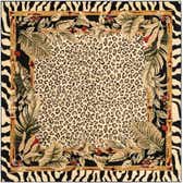 Cream 6' x 6' Savannah Square Rug | Rugs.com