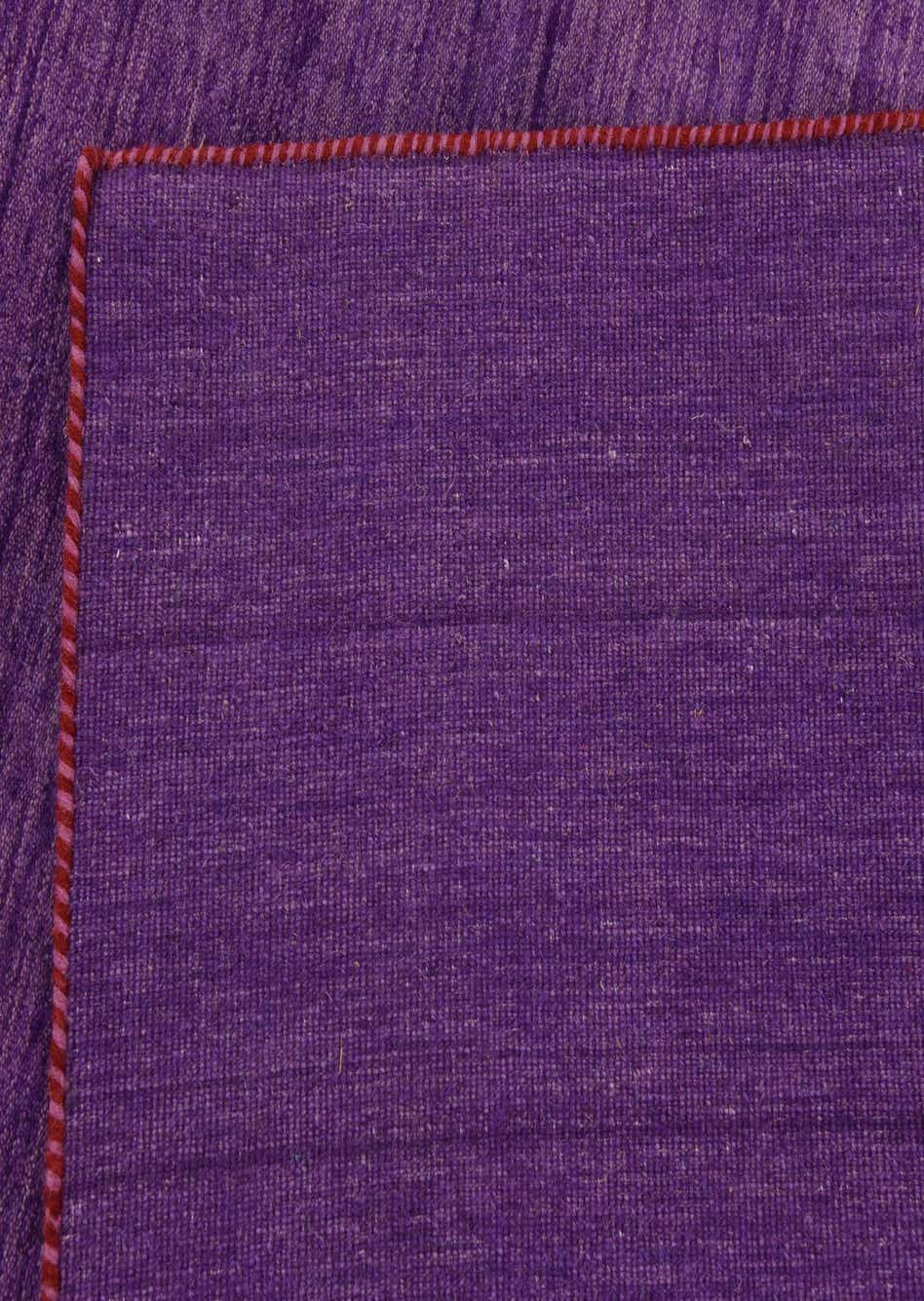 Purple 8' 2 x 11' 6 Solid Gabbeh Rug