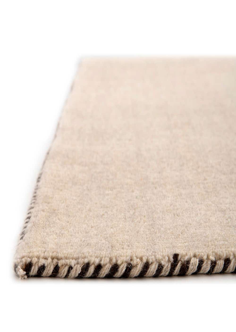 Beige 2 7 X 16 5 Solid Gabbeh Runner Rug IRugs UK
