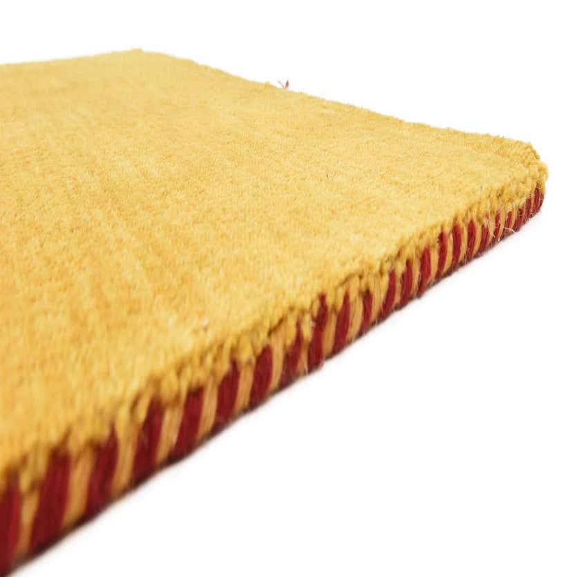 Gold 3' 3 x 5' 3 Solid Gabbeh Rug