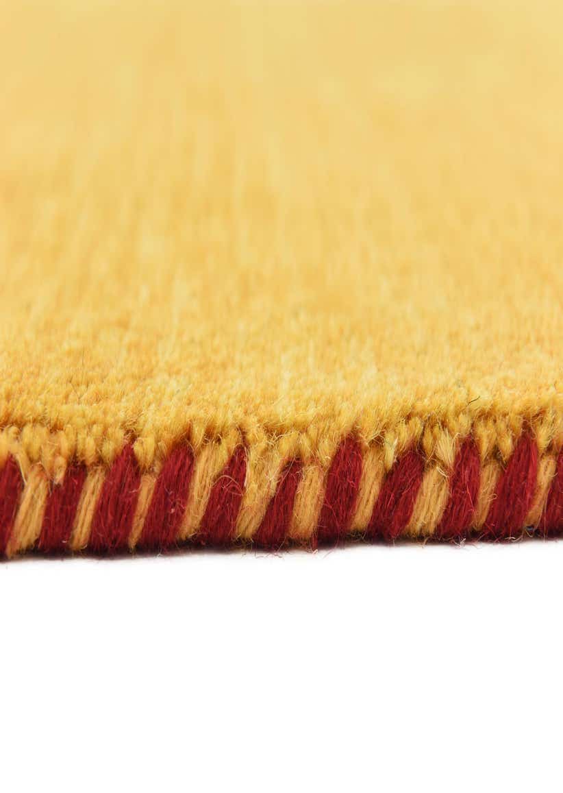 Gold 3' 3 x 5' 3 Solid Gabbeh Rug