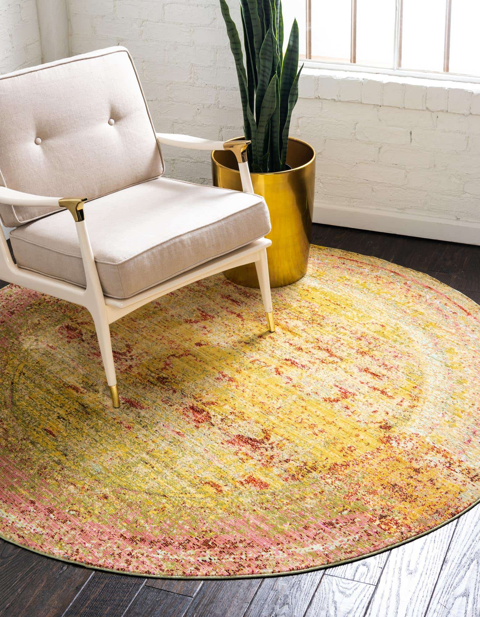 Green Round Area Rug Pictures