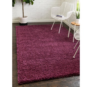 Eggplant Purple 4 X 6 Solid Shag Rug Esalerugs
