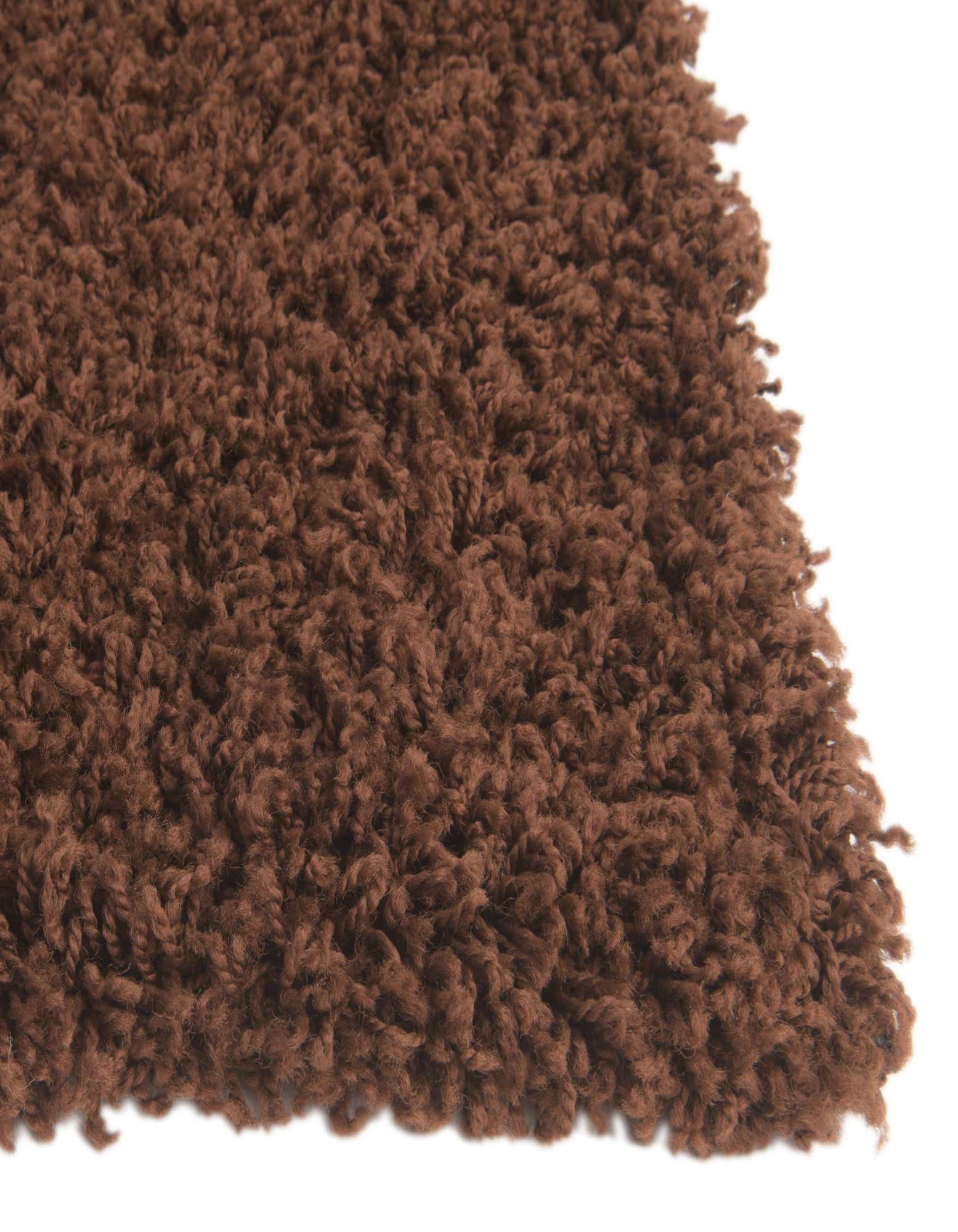 Chocolate Brown 9' x 12' Solid Shag Rug | eSaleRugs