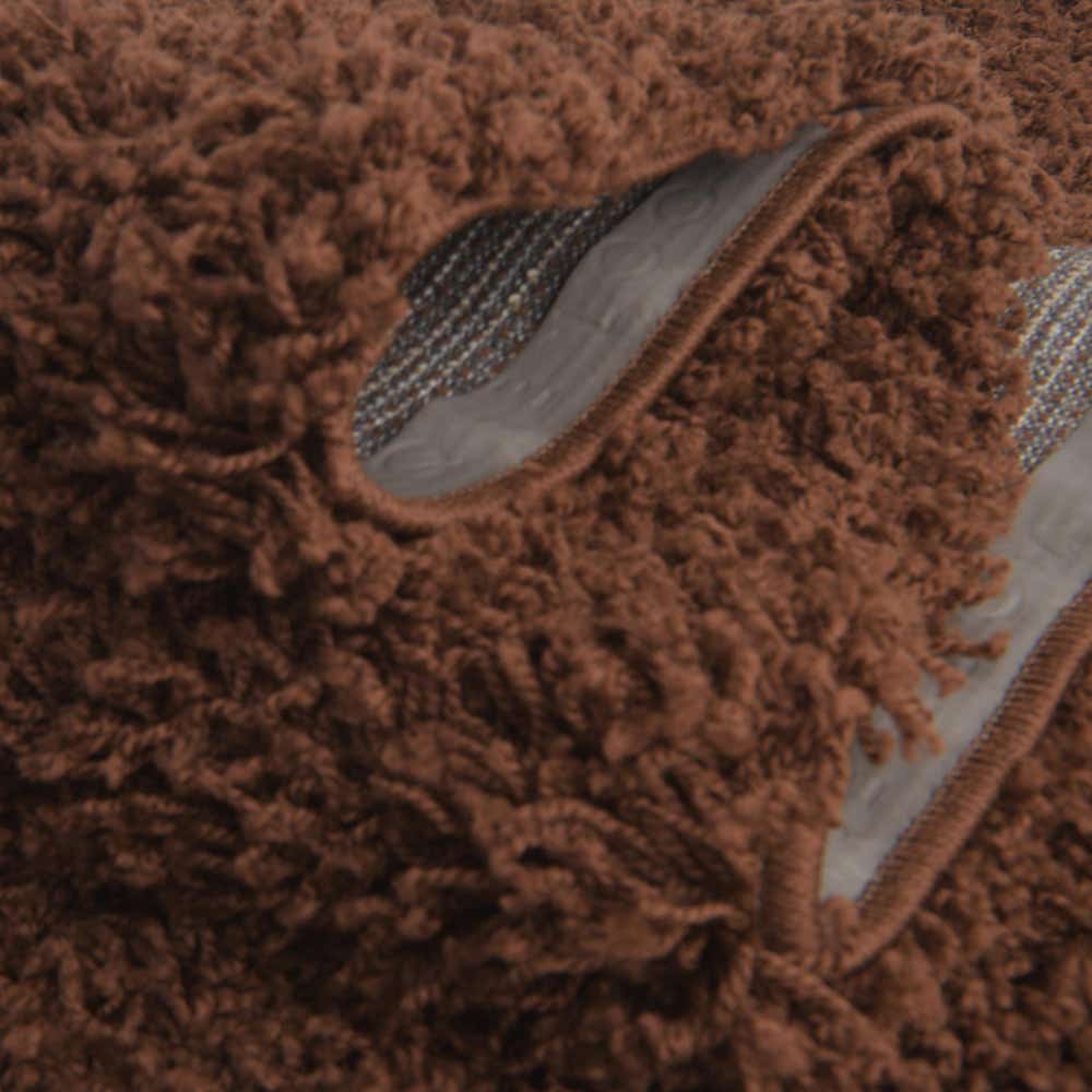 Chocolate Brown 9' x 12' Solid Shag Rug | eSaleRugs