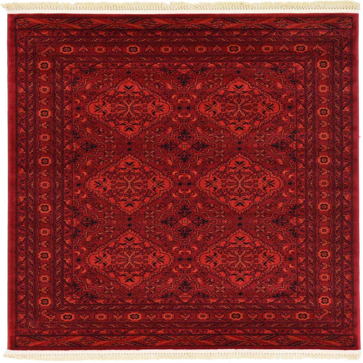 Red 4' x 6' Bokhara Rug eSaleRugs