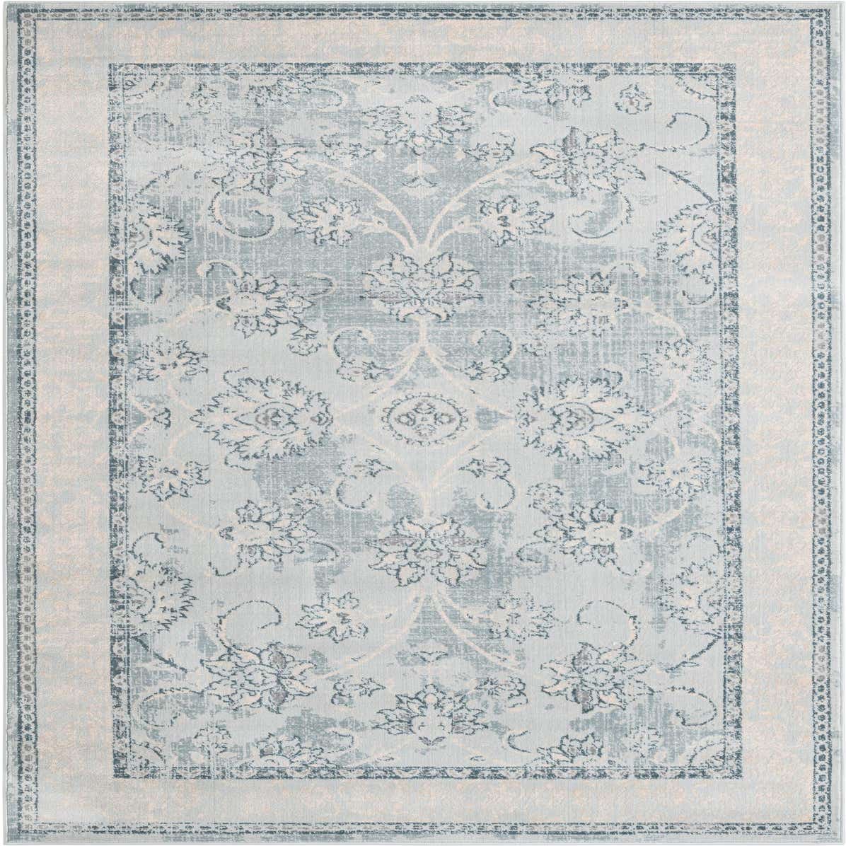 Light Blue 5' x 8' Restoration Rug eSaleRugs