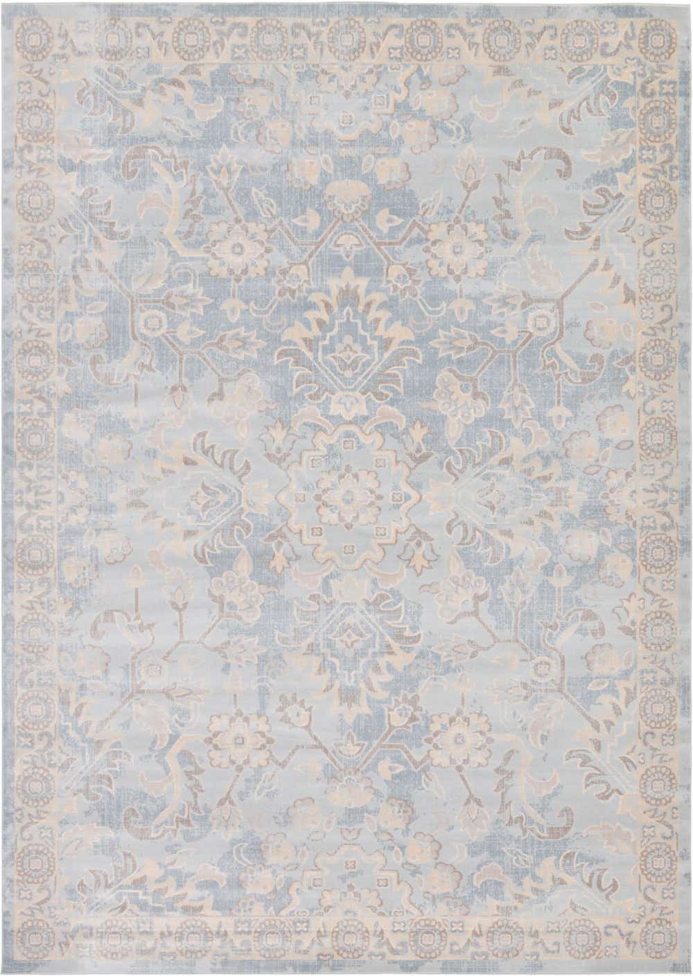 Light Blue 9' x 12' Restoration Rug eSaleRugs
