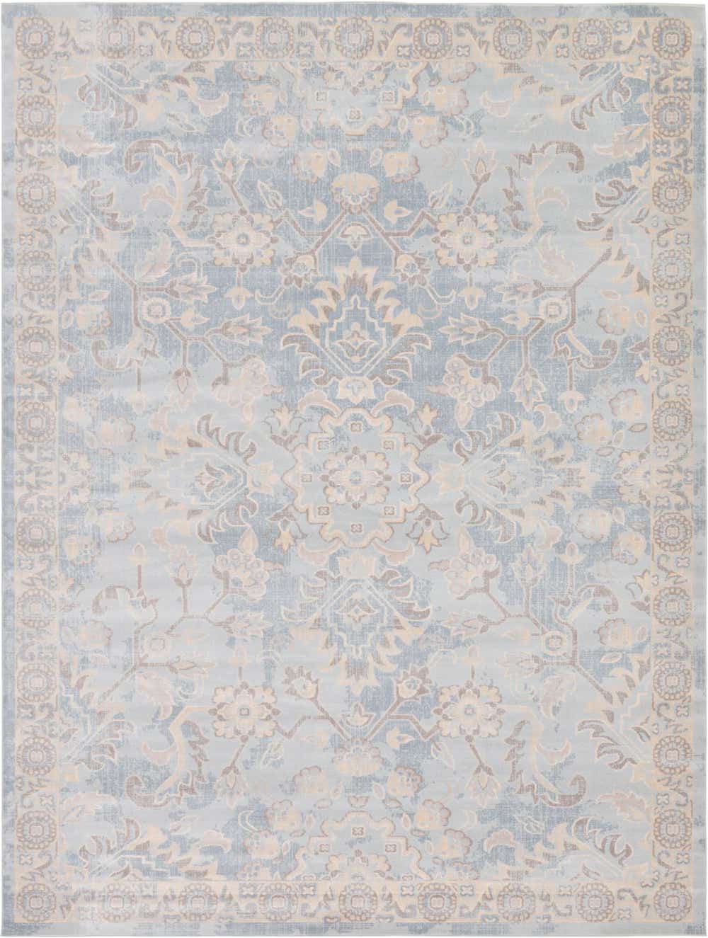 Light Blue 9 X 12 Restoration Rug ESaleRugs light-blue-9-x-12-restoration-rug-esalerugs