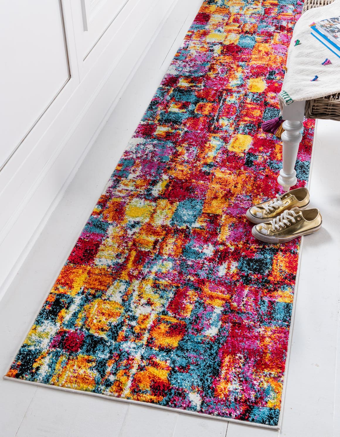 Multicolor 80cm x 305cm Florence Runner Rug AU Rugs