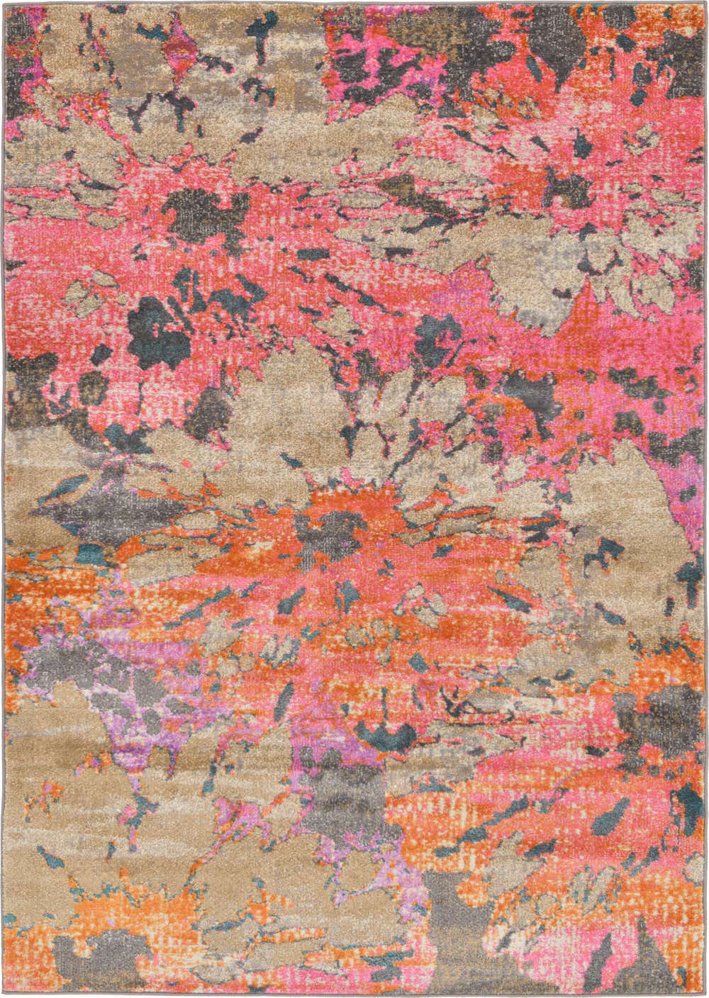 Dark Beige 5' x 8' Aria Rug eSaleRugs