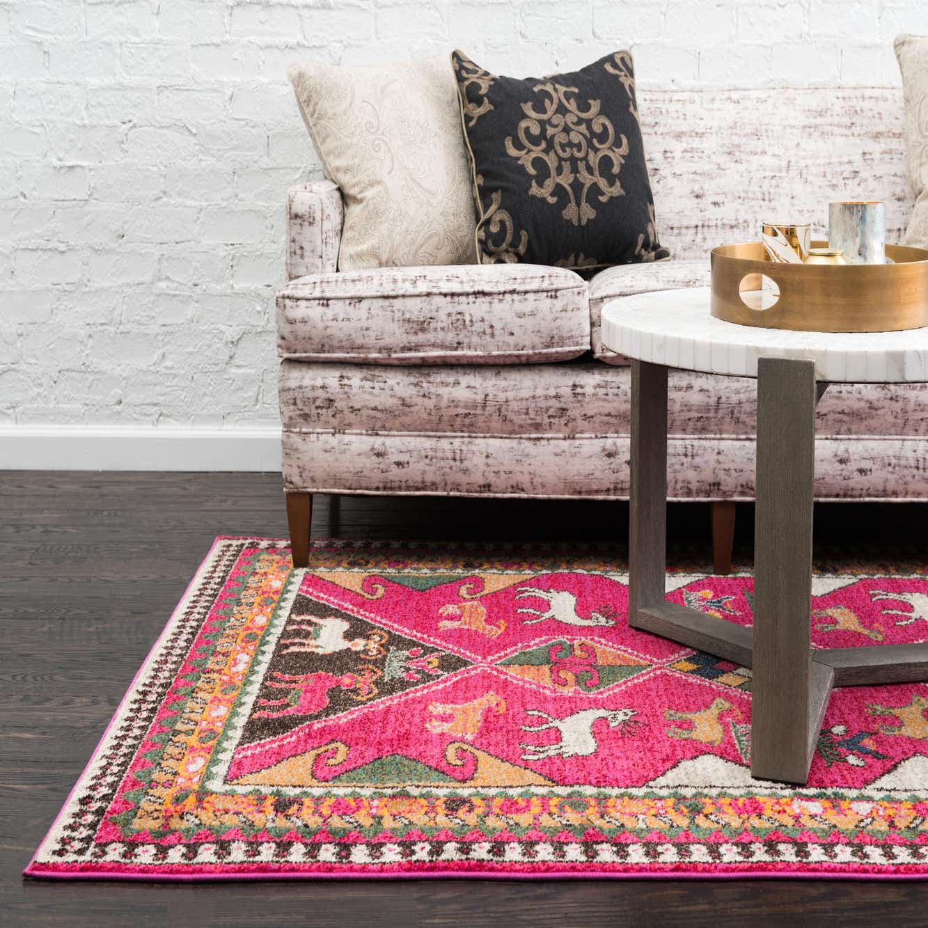 Pink 9' x 12' Santa Fe Rug eSaleRugs