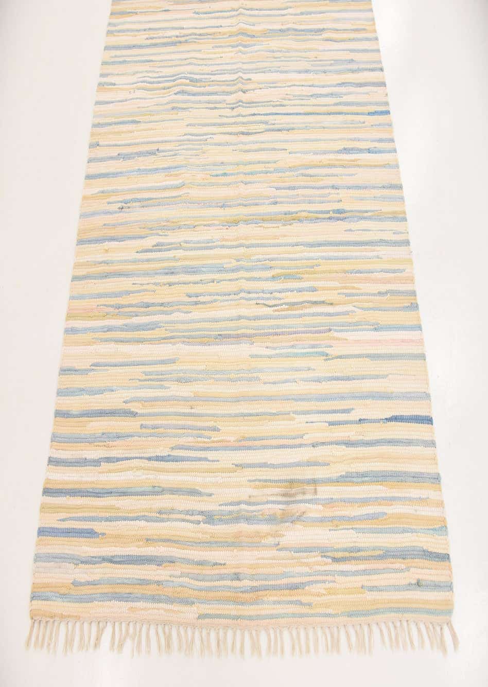 Blue 4' 7 x 6' 7 Kilim Dhurrie Rug eSaleRugs