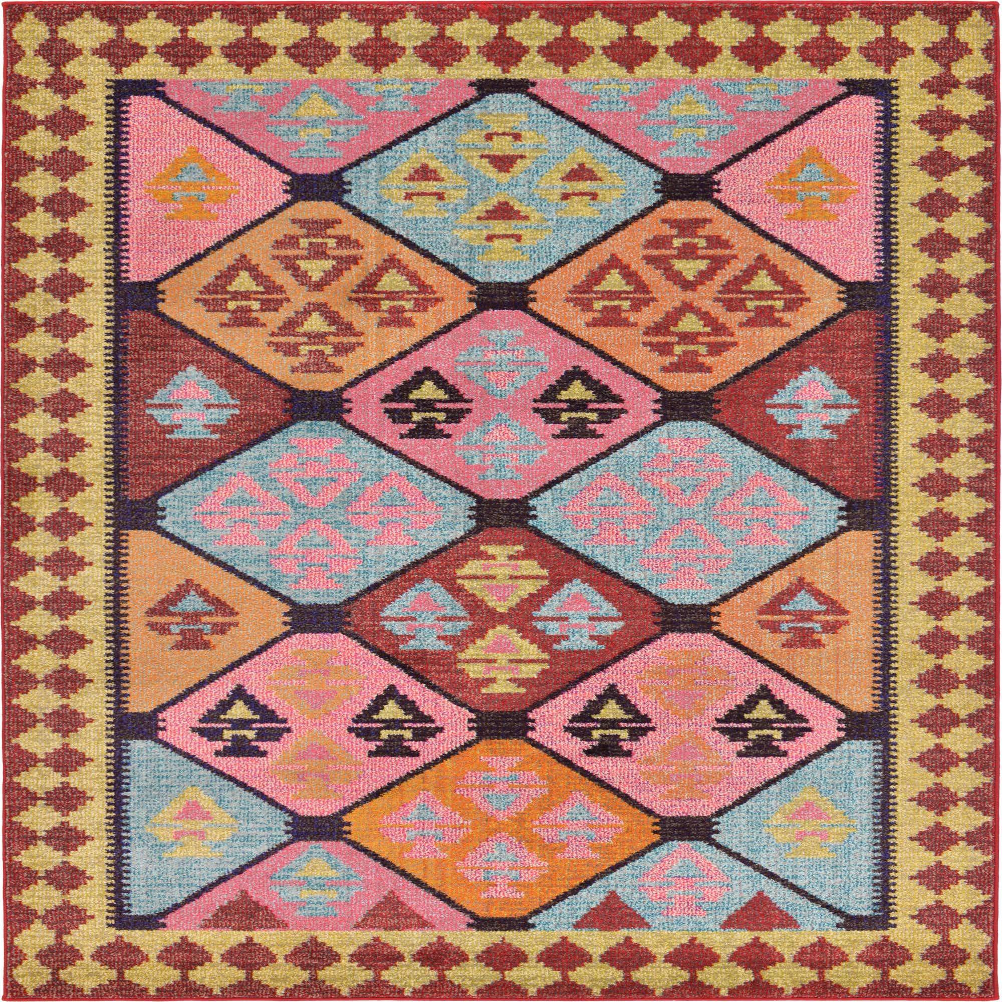 Multicolor 5' x 8' Santa Fe Rug eSaleRugs