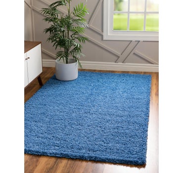 Periwinkle Blue 10 X 13 Solid Shag Rug Esalerugs