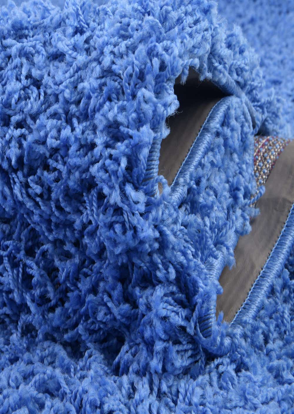 Periwinkle Blue 6' x 9' Solid Shag Rug eSaleRugs