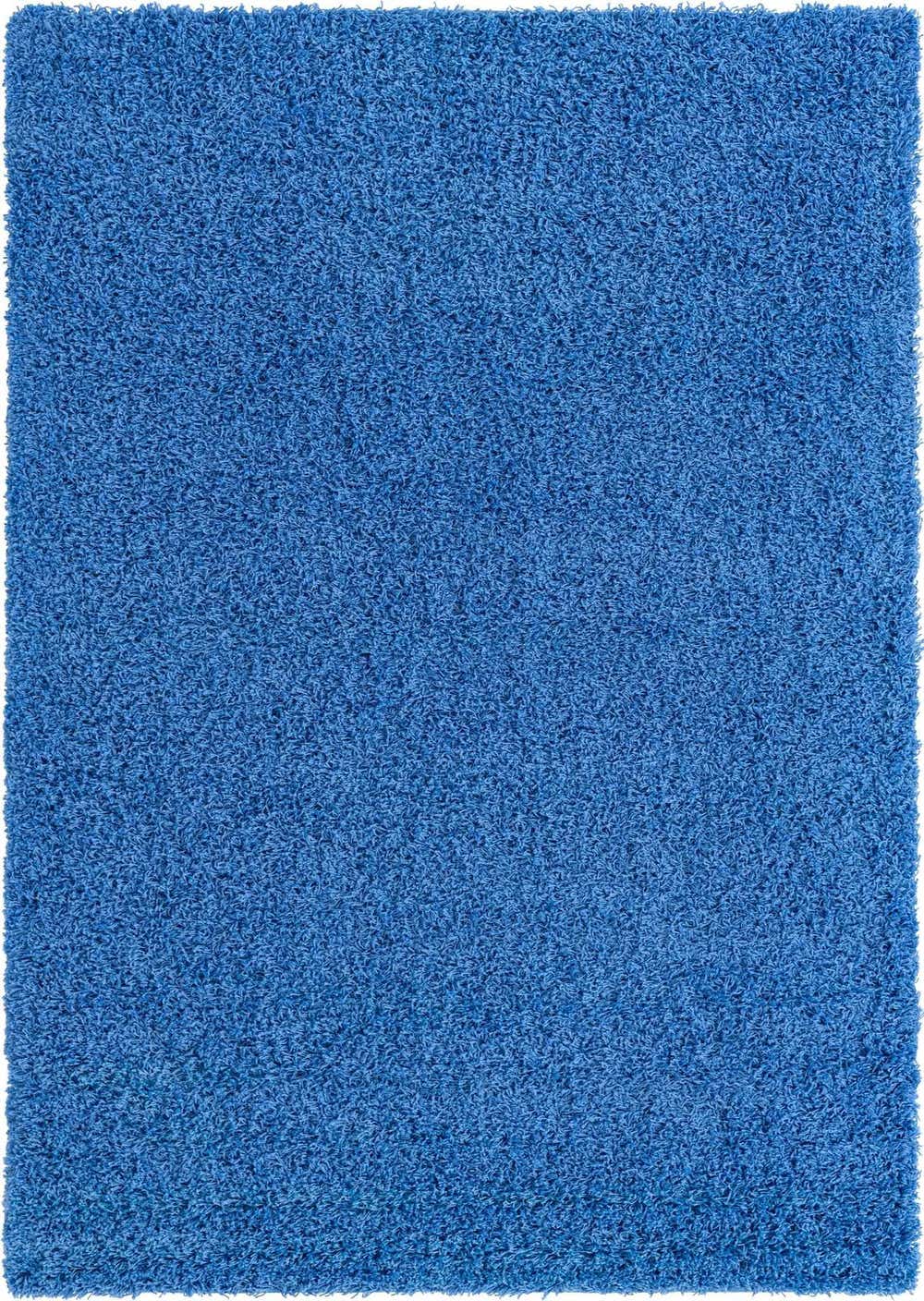 Periwinkle Blue 4' x 6' Solid Shag Rug eSaleRugs