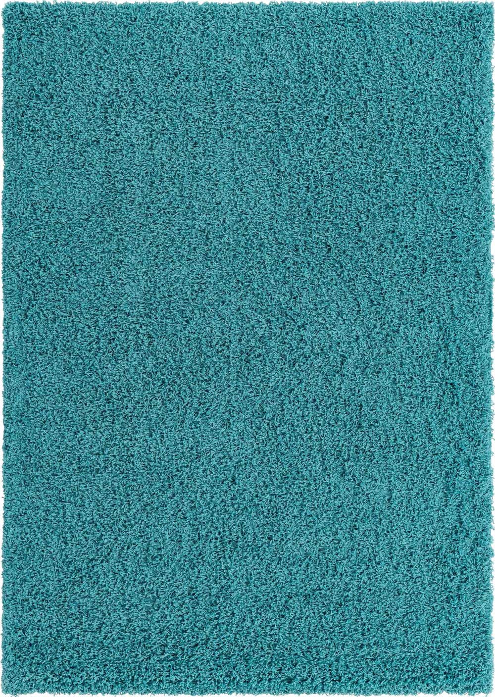 Deep Aqua Blue 10' x 13' Solid Shag Rug eSaleRugs