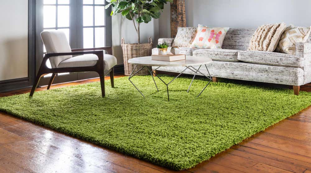 Grass Green 8 X 8 Solid Shag Square Rug Rugs grass-green-8-x-8-solid-shag-square-rug-rugs