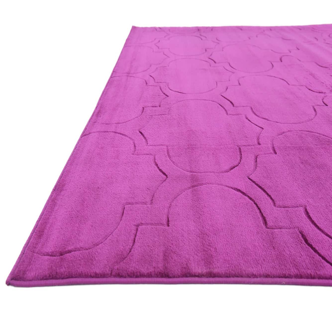 Purple 9' 10 x 13' Carved Trellis Rug eSaleRugs