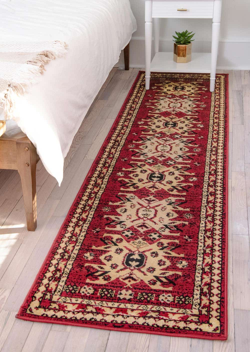 Red 2' 2 x 8' 2 Heriz Design Runner Rug eSaleRugs