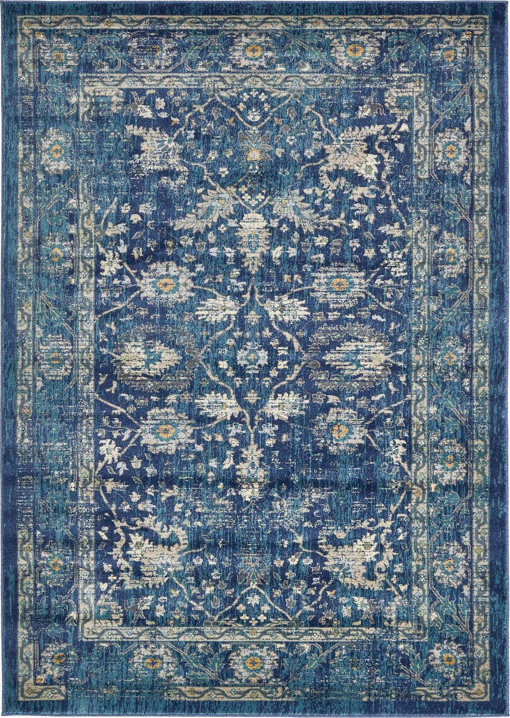 Navy Blue 6' x 9' Stockholm Rug eSaleRugs
