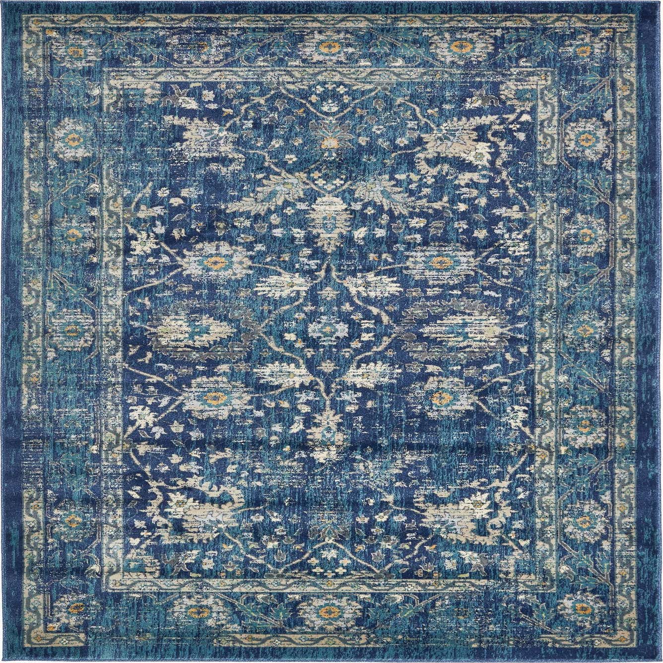 Navy Blue 6' x 9' Stockholm Rug eSaleRugs