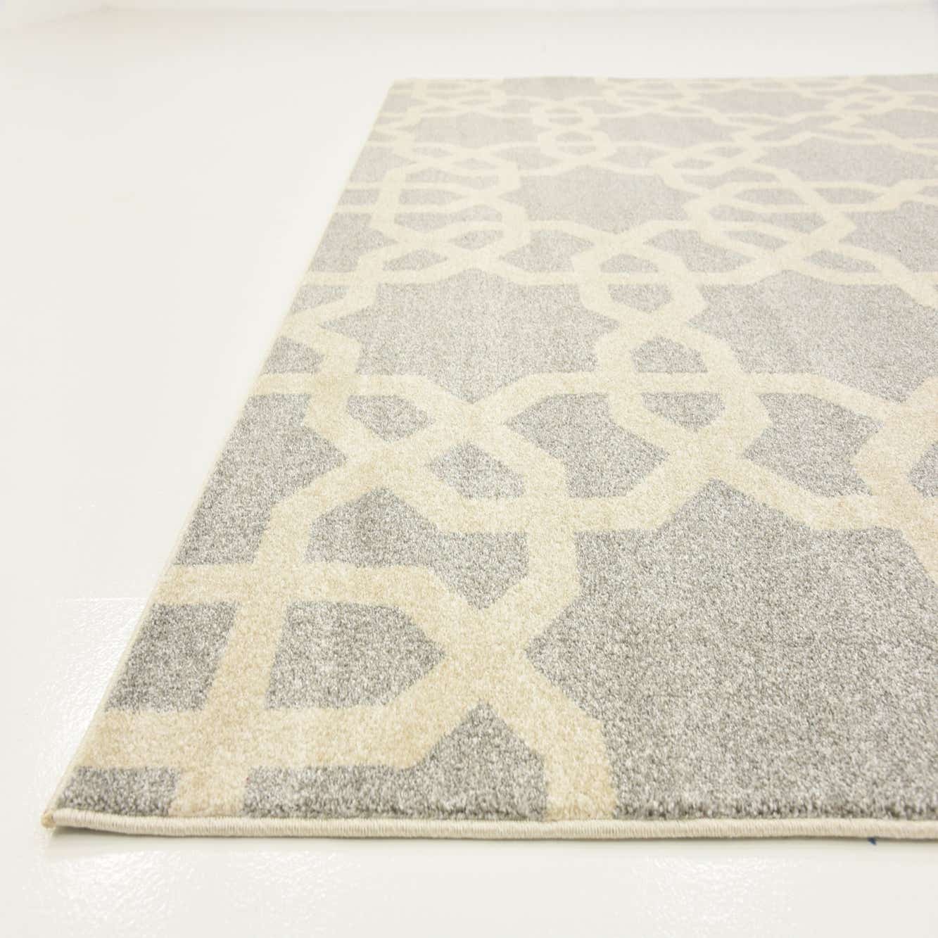 Light Gray 9' x 12' Trellis Rug eSaleRugs