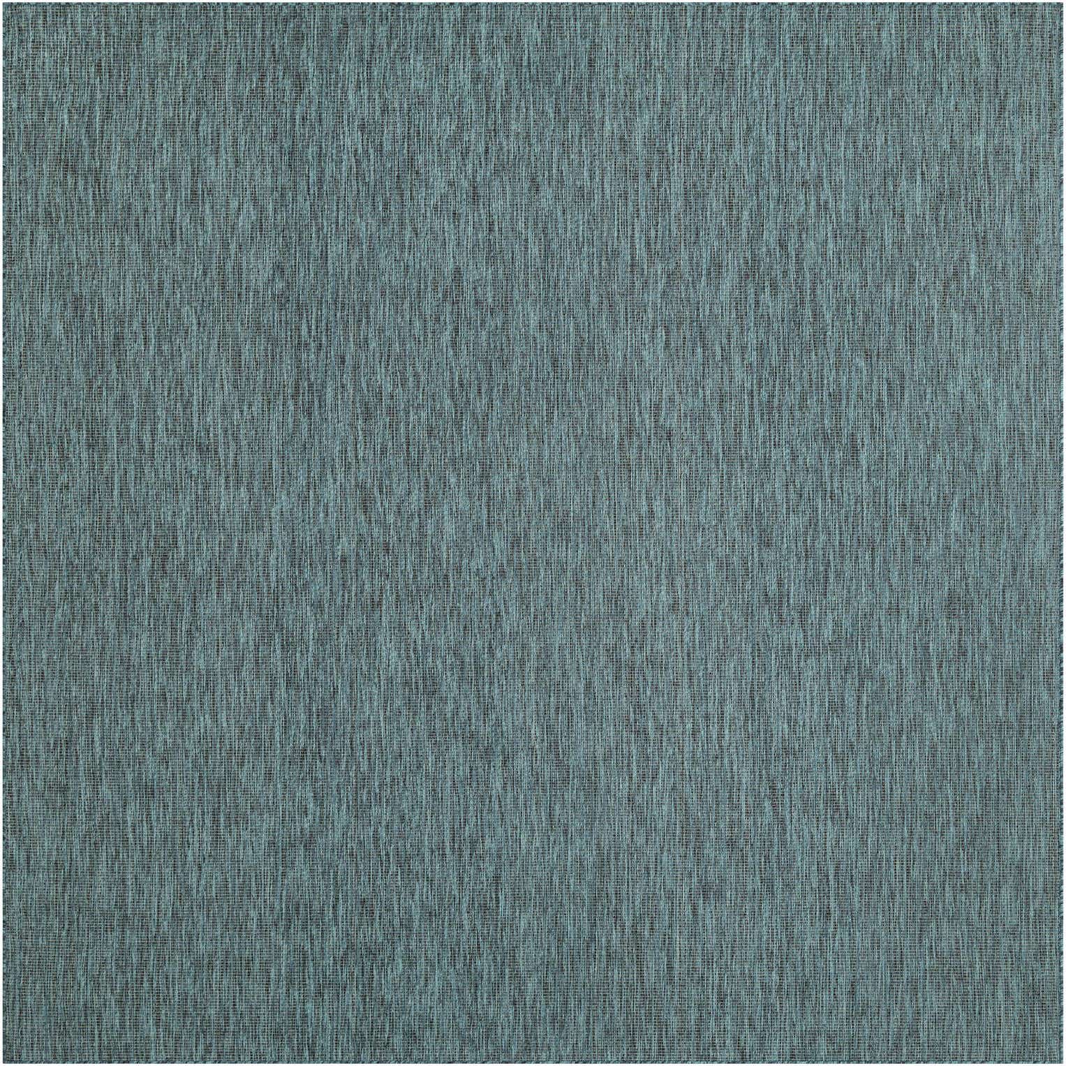 Teal 9' x 12' 2 Outdoor Solid Indoor / Outdoor Rug eSaleRugs