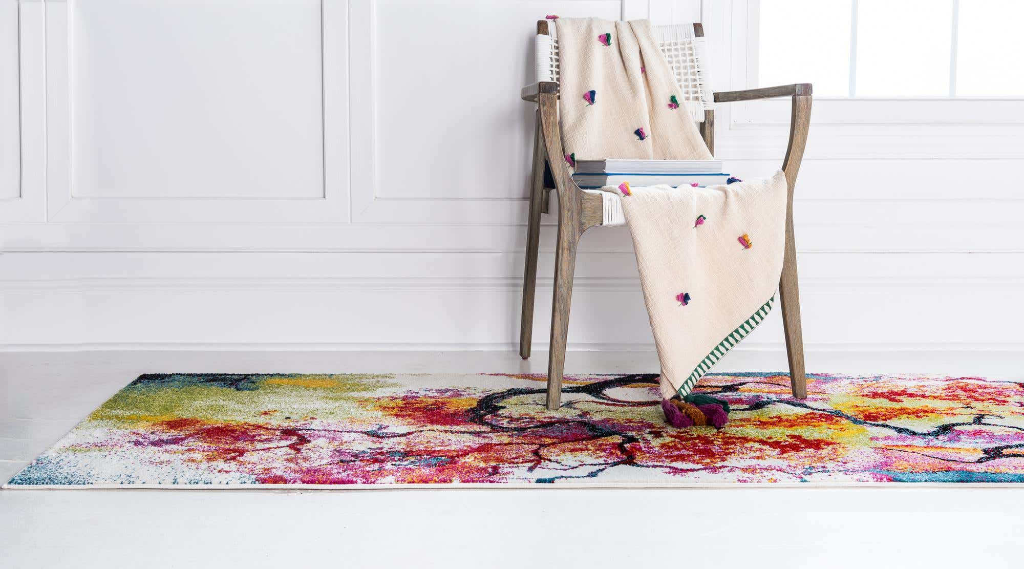 Ivory 2' 7 x 10' Florence Runner Rug | eSaleRugs