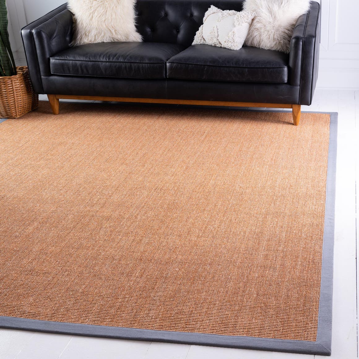 Light Brown 8' x 8' Sisal Square Rug eSaleRugs