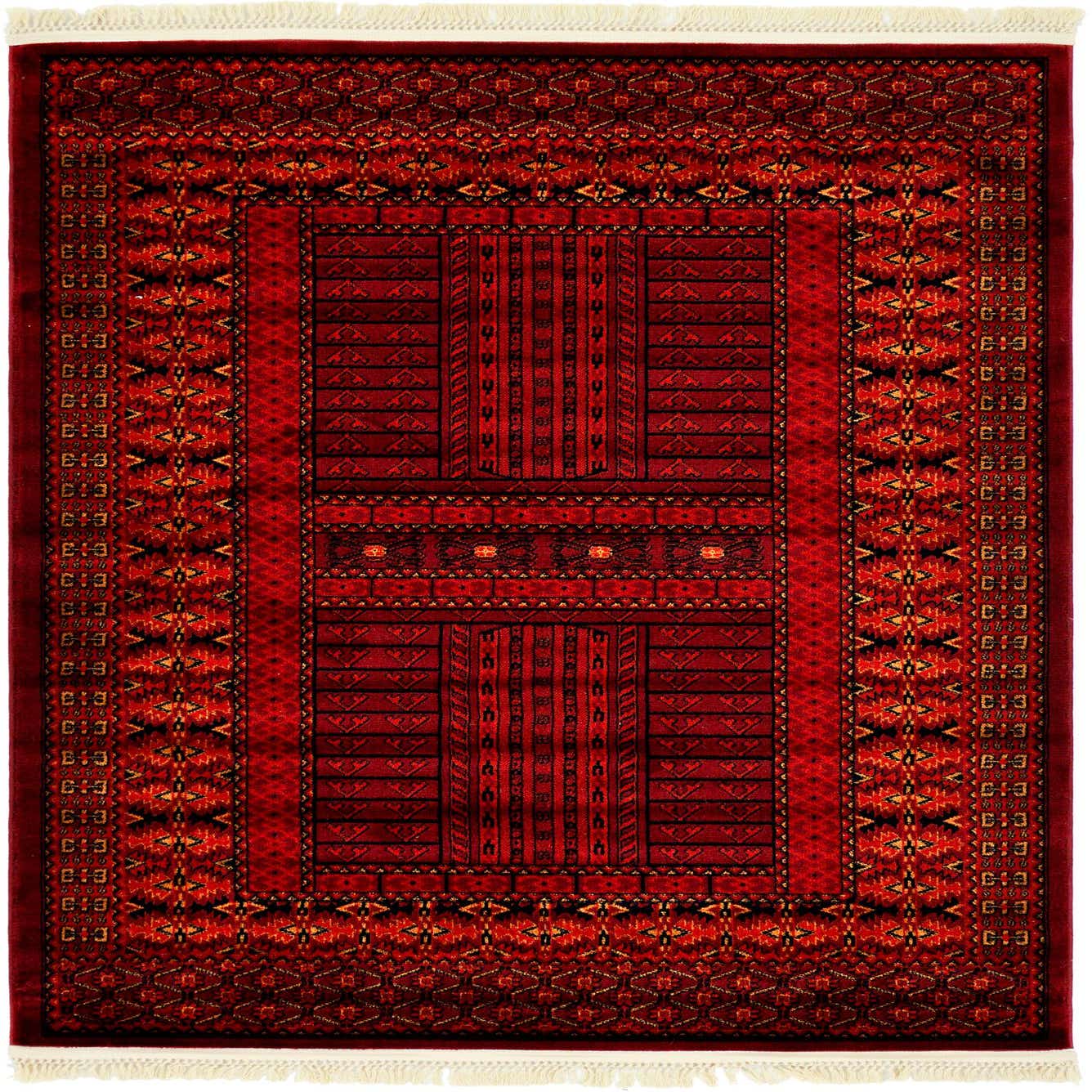 Red 4' x 6' Bokhara Rug eSaleRugs